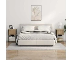 Šalia lovos spintelė 2 pcs Sonoma ąžuolas 38 x 31 x 61 cm