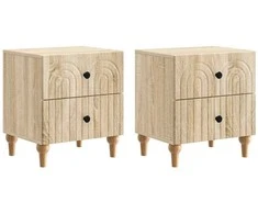 Šalia lovos spintelė 2 pcs Sonoma ąžuolas 43 x 34,5 x 48 cm