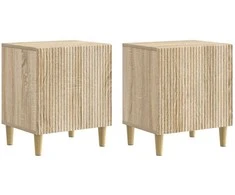 Šalia lovos spintelė 2 pcs Sonoma ąžuolas 43 x 34,5 x 50 cm