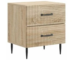 Šalia lovos spintelė 2 pcs Sonoma ąžuolas 43 x 34,5 x 47,5 cm