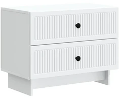 Šalia lovos spintelė Balta 62 x 34,5 x 47,5 cm Apdirbta mediena