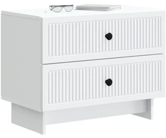 Šalia lovos spintelė Balta 62 x 34,5 x 47,5 cm Apdirbta mediena