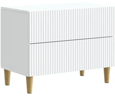 Šalia lovos spintelė Balta 62 x 34,5 x 48 cm Apdirbta mediena