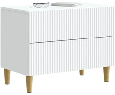 Šalia lovos spintelė Balta 62 x 34,5 x 48 cm Apdirbta mediena