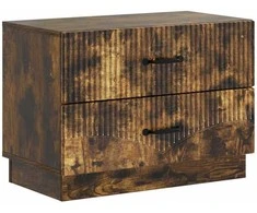 Šalia lovos spintelė Dūminio ąžuolo 62 x 34,5 x 44,5 cm