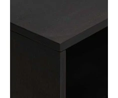 Šalia lovos spintelė Juoda 50 x 33 x 62 cm Kietas mango medis