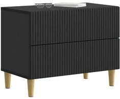 Šalia lovos spintelė Juoda 62 x 34,5 x 48 cm Apdirbta mediena