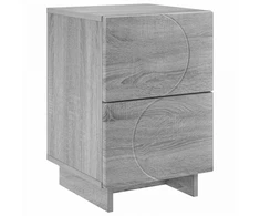 Šalia lovos spintelė Pilka Sonoma 33,5 x 34,5 x 50 cm