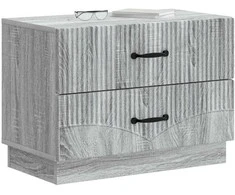 Šalia lovos spintelė Pilka sonoma ąžuolo 62 x 34,5 x 44,5 cm