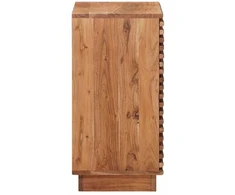 Rankų darbo naktinė spintelė Teak medžio rudas 40 x 30 x 60 cm