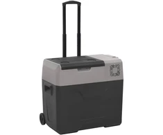 Šaltdėžė su ratukais ir rankena, juoda ir pilka, 40l, PP