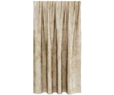 Aksominio tipo užuolaidos 2 pcs Kreminė 140 x 140 cm Aksomas