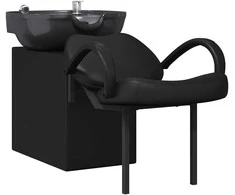 Šampūno kėdė Juoda 136 x 60 x 92 cm PVC