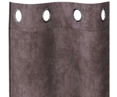 Aksominio tipo užuolaidos 2 pcs Ruda 225 x 140 cm Aksomas