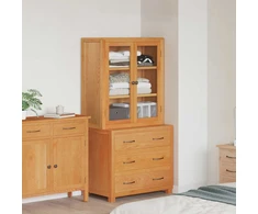 Sandėliavimo baldų komplektas 2 vnt. Ruda 80 x 50 x 160 cm