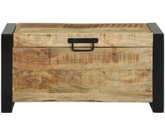 Saugojimo dėžės Ruda 60 x 30 x 30 cm Mango medienos masyvas