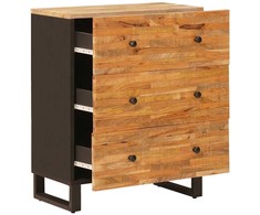 Sandėliavimo komodas Ruda 60 x 33 x 75 cm Kietas mango medis