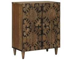Sandėliavimo komodas Ruda 60 x 33,5 x 75 cm Kietas mango medis