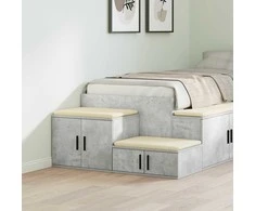 Oppbevaringsskap 2 pcs Betono pilka 108 x 41 x 40 cm