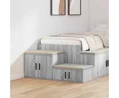 Oppbevaringsskap 2 pcs Pilkas Sonoma 108 x 41 x 40 cm