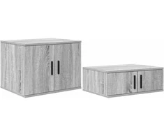 Oppbevaringsskap 2 pcs Pilkas Sonoma 127 x 41 x 40 cm
