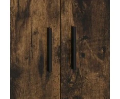 Oppbevaringsskap 2 pcs Rūkyta ąžuolas 108 x 41 x 40 cm