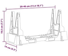 Šaudymo atrama Reguliuojamas Pilka 46 x 14 x 19,5 cm Plastmasė