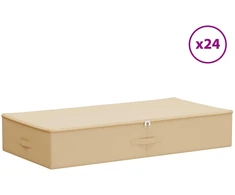 Saugojimo dėžė 24 pcs Kreminė 100 x 50 x 18 cm