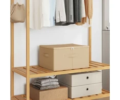 Saugojimo dėžė 24 pcs Kreminė 50 x 30 x 25 cm