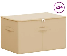 Saugojimo dėžė 24 pcs Kreminė 55 x 35 x 32 cm