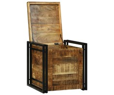 Saugojimo dėžė Ruda ir juoda 50 x 50 x 50 cm