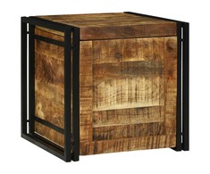 Saugojimo dėžė Ruda ir juoda 50 x 50 x 50 cm