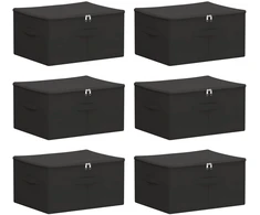 Saugojimo dėžė 6 pcs Antracito 43 x 34 x 23 cm