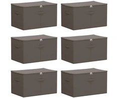 Saugojimo dėžė 6 pcs Antracito 55 x 35 x 32 cm