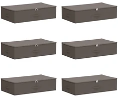Saugojimo dėžė 6 pcs Pilka 70 x 40 x 18 cm Neaustinis audinys