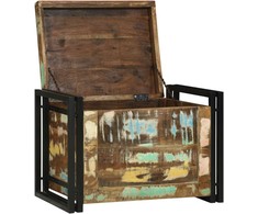 Saugojimo dėžė Ruda ir juoda 60 x 40 x 41 cm apdirbta mediena