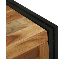 Saugojimo dėžė Ruda ir juoda 80 x 50 x 50 cm Akacijos mediena