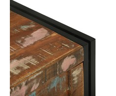 Saugojimo dėžė Ruda ir juoda 80 x 50 x 50 cm apdirbta mediena