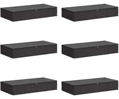 Saugojimo dėžė su permatomu viršutiniu langu 6 pcs Antracito