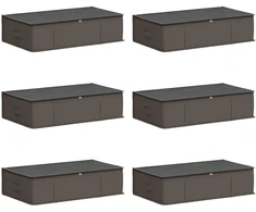 Saugojimo dėžė su permatomu viršutiniu langu 6 pcs Pilka