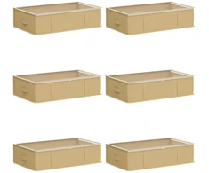 Saugojimo dėžė su permatomu viršutiniu langu 6 pcs Kreminė