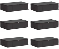Saugojimo dėžė su permatomu viršutiniu langu 6 pcs Antracito