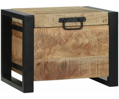Saugojimo dėžės Ruda 40 x 30 x 30 cm Mango medienos masyvas
