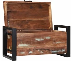 Saugojimo dėžės 60 x 30 x 30 cm Perdirbtos medienos masyvas