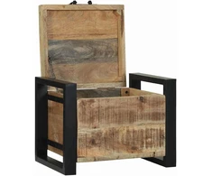 Saugojimo dėžės Ruda 40 x 30 x 30 cm Mango medienos masyvas