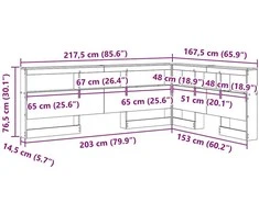 Saugojimo galvos atlošas Sonoma ąžuolas Apdirbta mediena