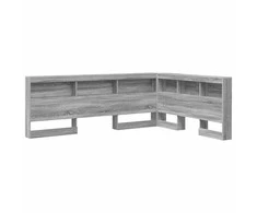 Saugojimo galvos atlošas Pilkas Sonoma 150 cm Apdirbta mediena