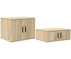 Oppbevaringsskap 2 pcs Sonoma ąžuolas 127 x 41 x 40 cm