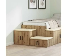 Oppbevaringsskap 2 pcs Amatininkų ąžuolas 103 x 41 x 40 cm