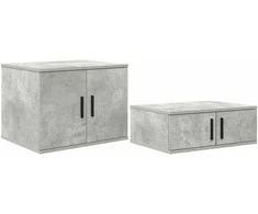 Oppbevaringsskap 2 pcs Betono pilka 118 x 41 x 40 cm